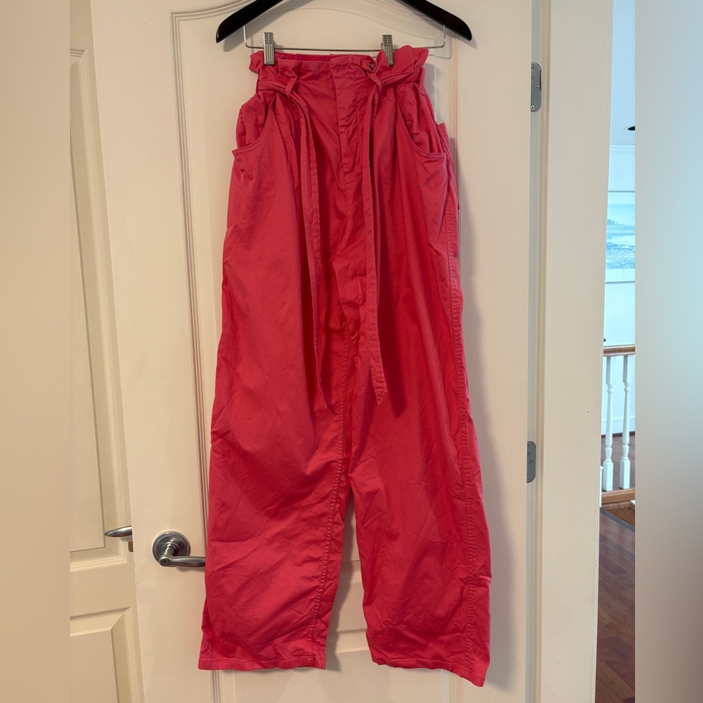 Baum und Pferdgarten pink paper bag waist baggy pants
